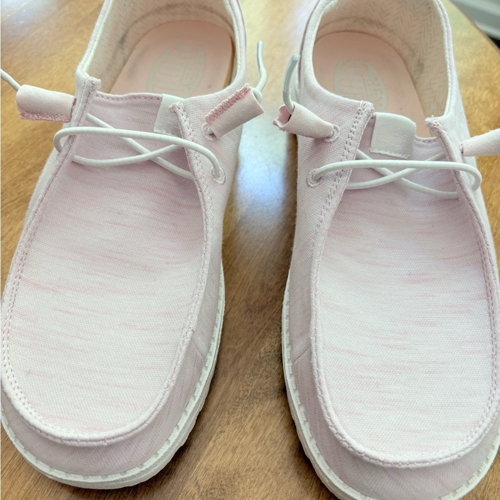 Hey Dude Pink Flats Comfortable Loafers